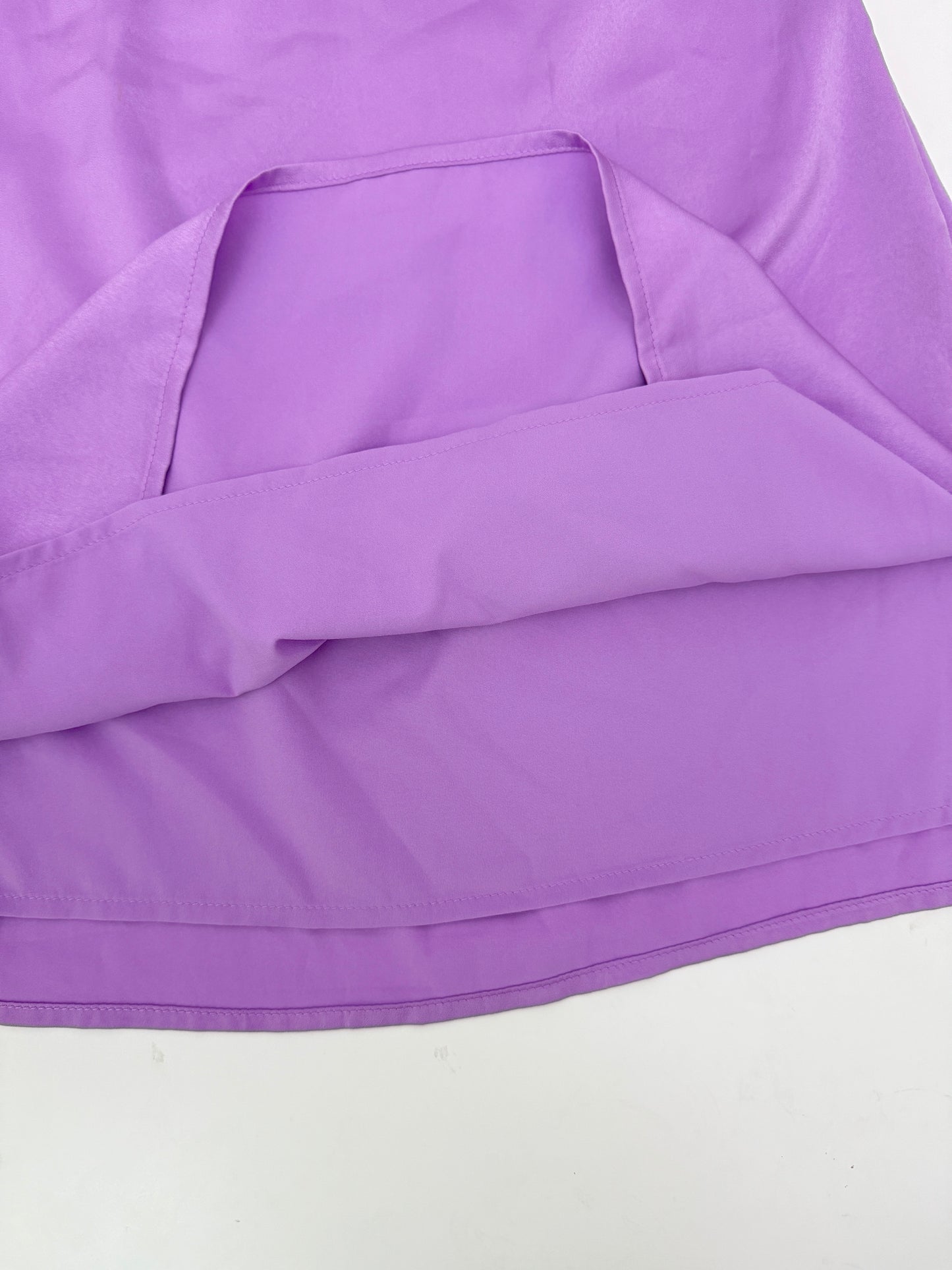 princess polly purple satin strapless dress (size 6)