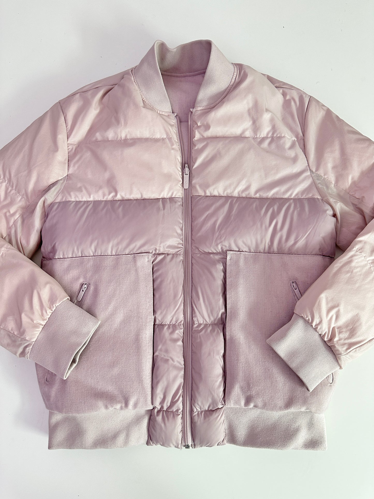 lululemon pink reversible puffer jacket (size 6)