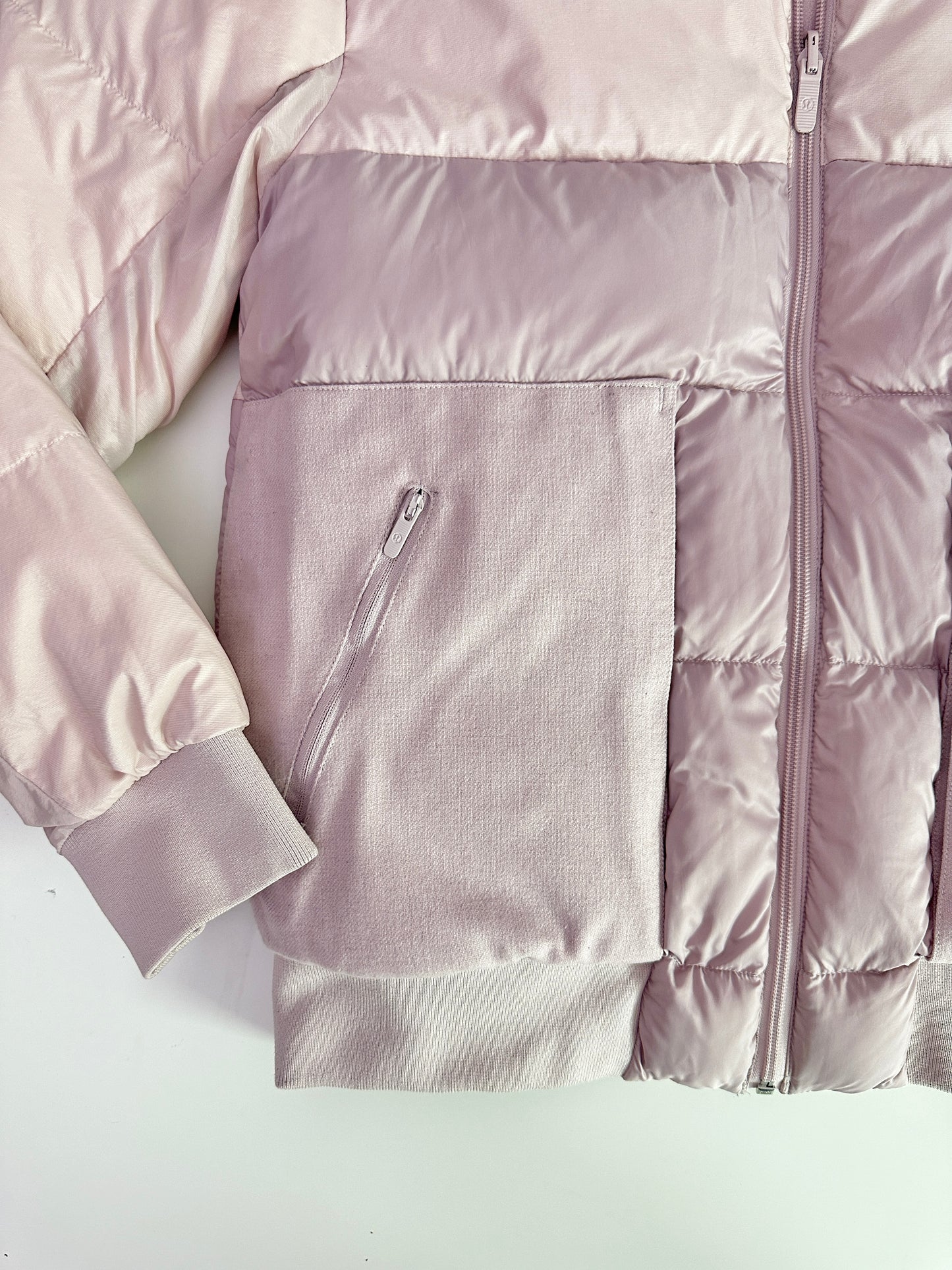 lululemon pink reversible puffer jacket (size 6)