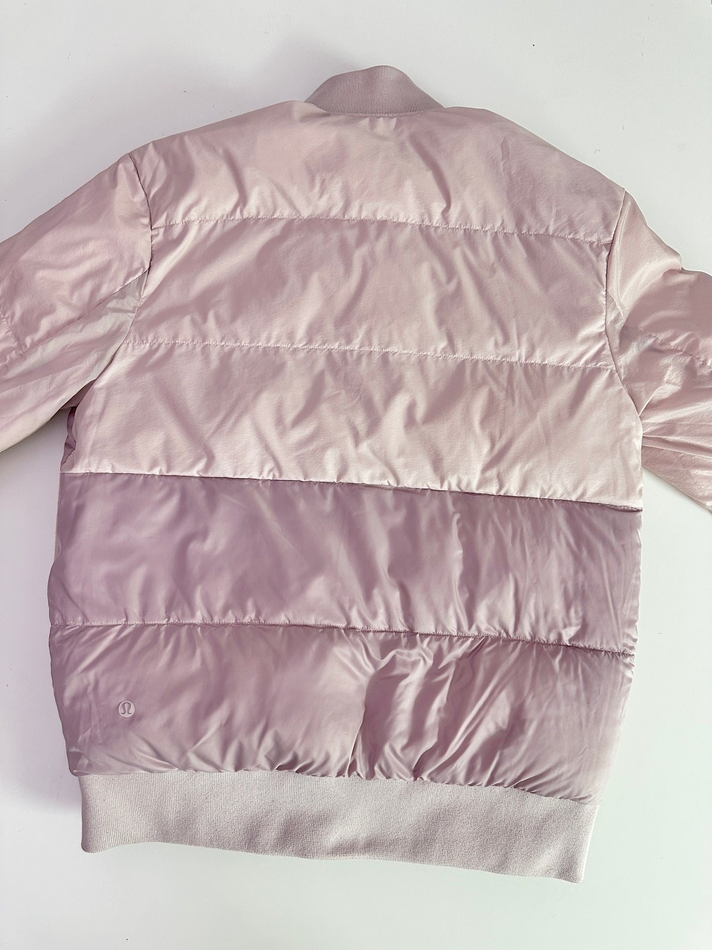 lululemon pink reversible puffer jacket (size 6)