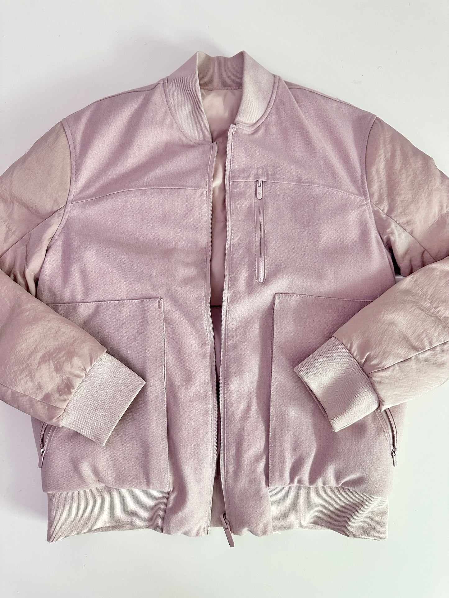 lululemon pink reversible puffer jacket (size 6)