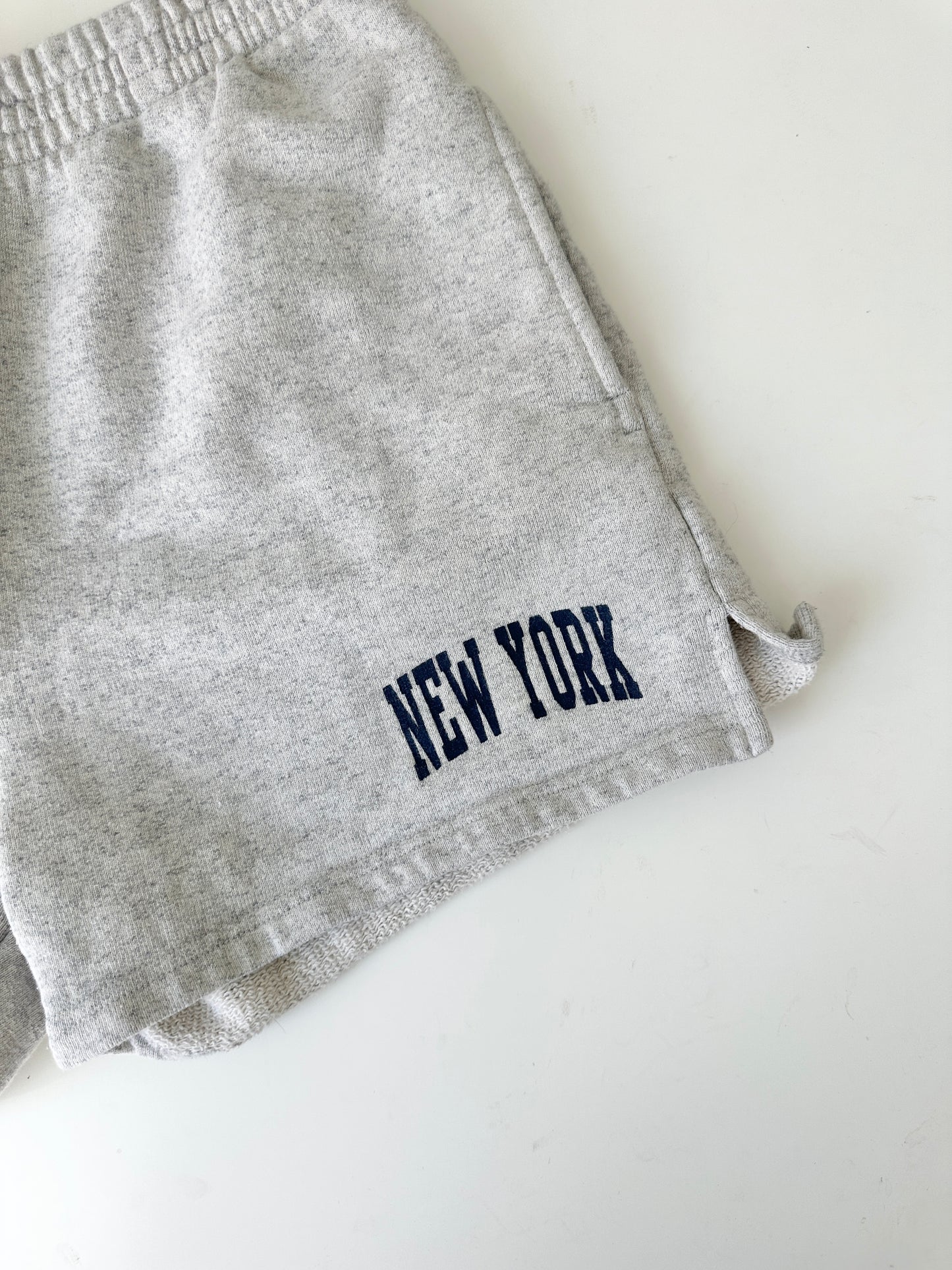 brandy melville grey New York high rise sweat shorts (one size - size small)