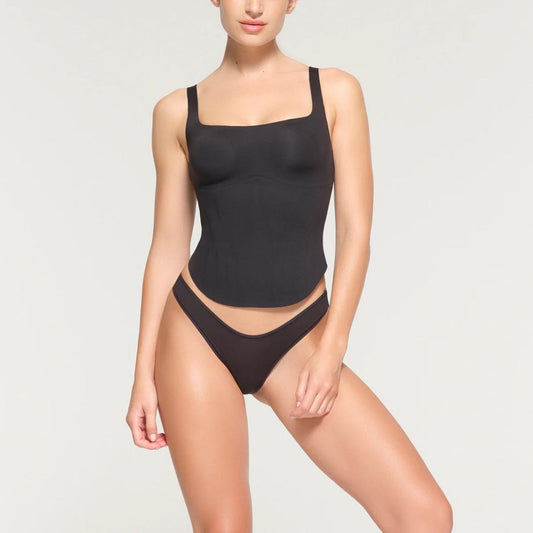 skims bonded corset long in onyx (size XL)