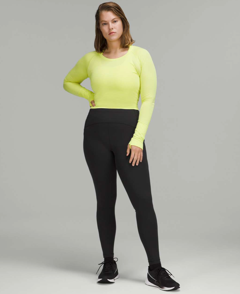 lululemon black swift speed high rise leggings (size 10, 28")