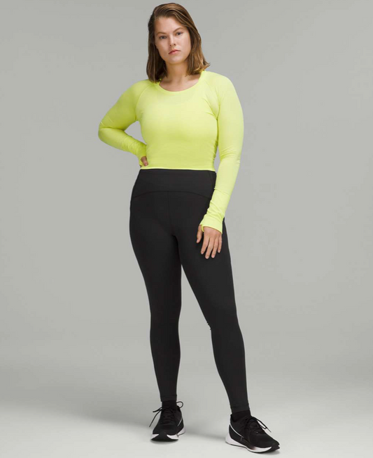 lululemon black swift speed high rise leggings (size 10, 28")