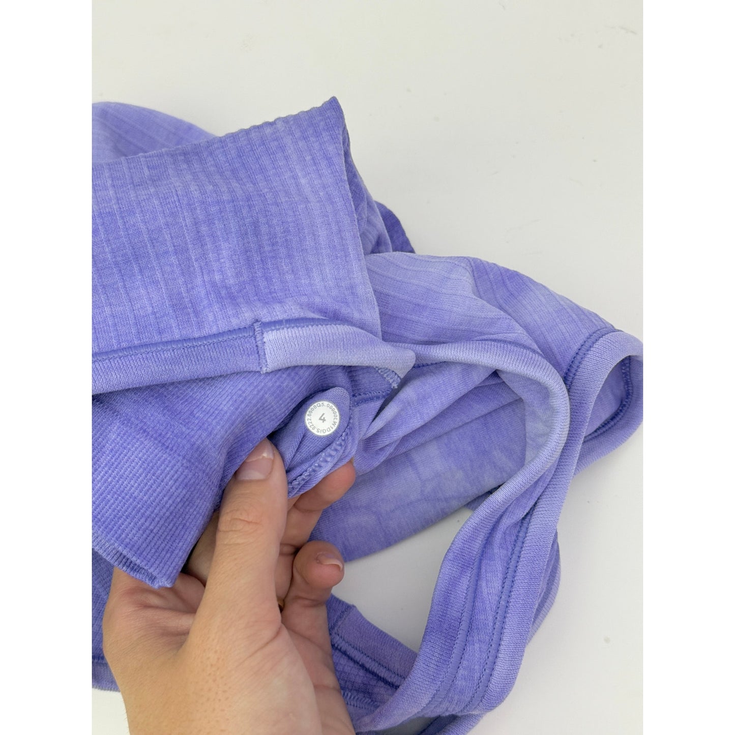 Lululemon Ebb to Street Crop Tank - Purple Tie Dye - Size 4